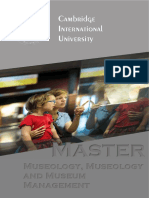 Museology, Museology and Museum Management - MST