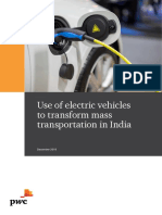 Use of Electric Vehicles To Transform Mass Transportation in India