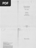 AUDEN, W. H. El Arte de Leer | PDF | TS Eliot | Poesía