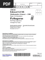 Pythagoras: Edexcel GCSE