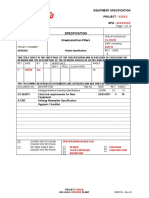 Specification: Equipment Specification Project - RFQ - #