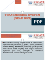 Transmission System (Gear Box)