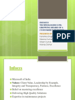 Infosys Technologies LTD: Growing Share of A Customer'S Business