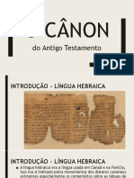 O Cânon do Antigo Testamento: Uma análise da formação e diferenças entre o cânon protestante e católico