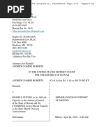 Roberts vs. Ballard Et Al. Memorandum in Support of Motion For Summary Judgement (Hawaii Taser)