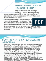 Country/ International Market Selection - DR Sumeet Jerath