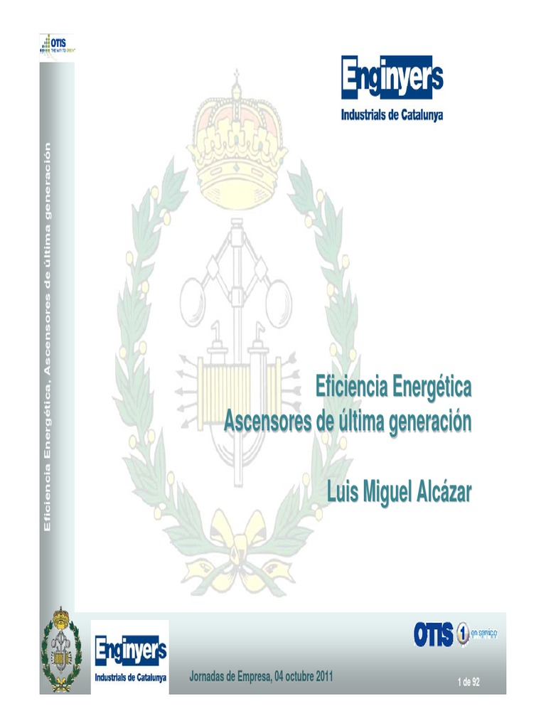 Ascensores Otis Pdf Ascensor Uso Eficiente De Energía