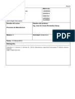 Evidencia. - 2 - Procesos de Manufactura