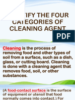Categories of Cleaning Agent