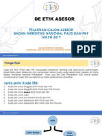 Paparan Kode Etik Asesor BAN PAUD Dan PNF - PCA 2019