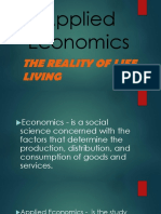 Applied Economics: The Reality of Life Living