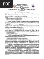 ESP 9 4th Quarter Summative Test | PDF