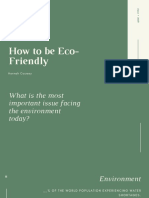 How To Be Eco-Friendly