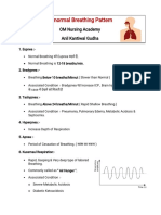 Abnormal Breathing Pattern