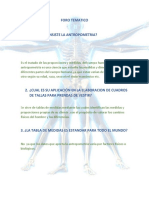 En Que Consisite La Antropometria