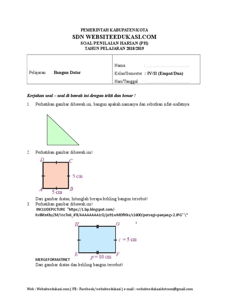 Soal Matematika Kelas 4