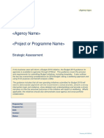 BBC Programme Strategic Assessment Template 2018