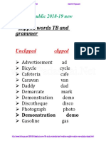 11th English Clipped Words Study Material English Medium