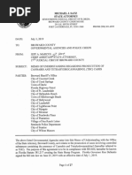 Memo of Understanding Regarding Prosecution of Cannabis and Tetrahydroca...