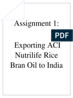 ACI Rice Bran Oil to India