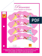 Princesas Wrappers Cupcakes