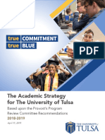 Academic Strategy For The University of Tulsa