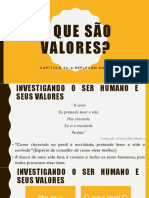 O que são valores? Uma reflexão sobre o ser humano