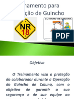 Treinamento Operador Guincho Coluna