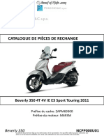 Catalogue de Pièces de Rechange Beverly 350ie