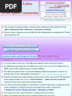 Reciprocal Lattice