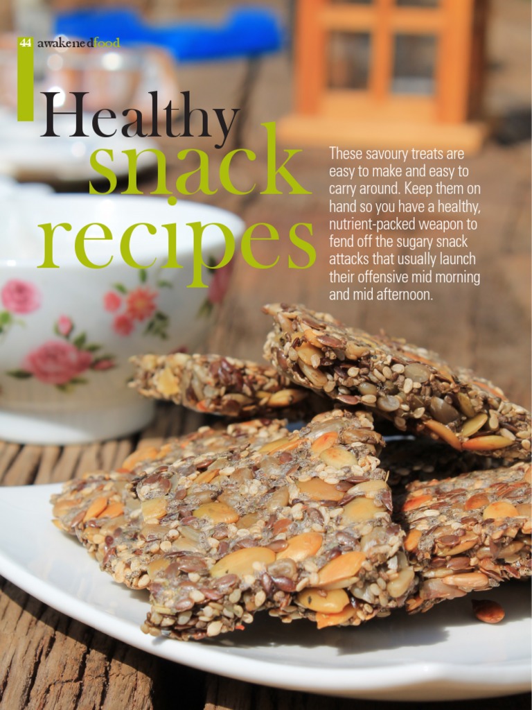 Healthy Snacks PDF Baking Teaspoon