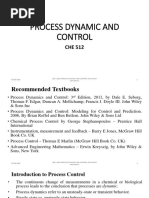 2018-2019 Process Dynamic and Control (Covenant University)