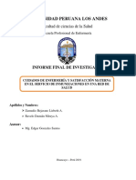 Cuidados de Enfermería y Satisfacción Materna en El Servicio de Inmunizaciones en Una Red de Salud-Huancayo 2019