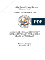 Manual de Normas Técnicas y Reglamento para Trabajos de Grado y Postgrado 03-12-2013 PDF