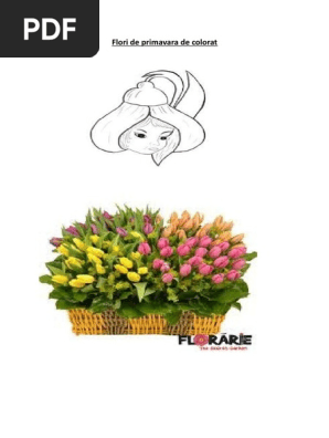 Flori De Primavara De Colorat