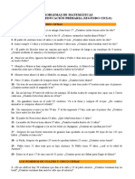 Problemas de matemáticas tercero primaria números tres cifras