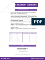 Memory Impairment Screening MIS Escala