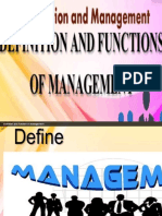 Organization and Management Report