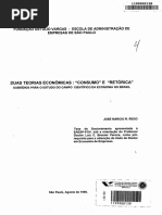 Duas Teorias Econômicas- Consumo e Retórica - Subsídios Para o Estudo Do Campo Científico Da Economia No Brasil