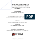 FACTORES de RIESGO QUE AFECTAN LA Severidad de Los Accdentes de Transito