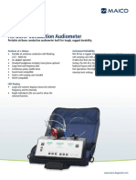 Portable Audiometer Data Sheet