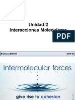 Unidad 2 Interacciones Moleculares: Biofísica BI0469 2019-02