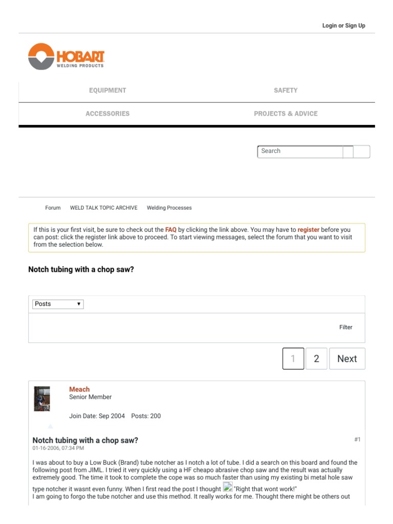 Notch Tubing With A Chop Saw Weld PDF