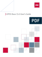 SPSS 15 Manual