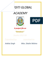 Suditi Global Academy: A Project File On
