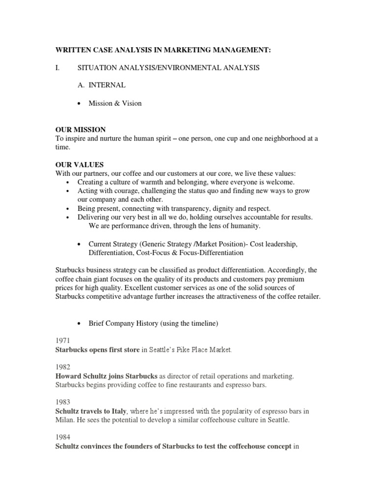 Starbucks Case Study | PDF | Starbucks | Coffee