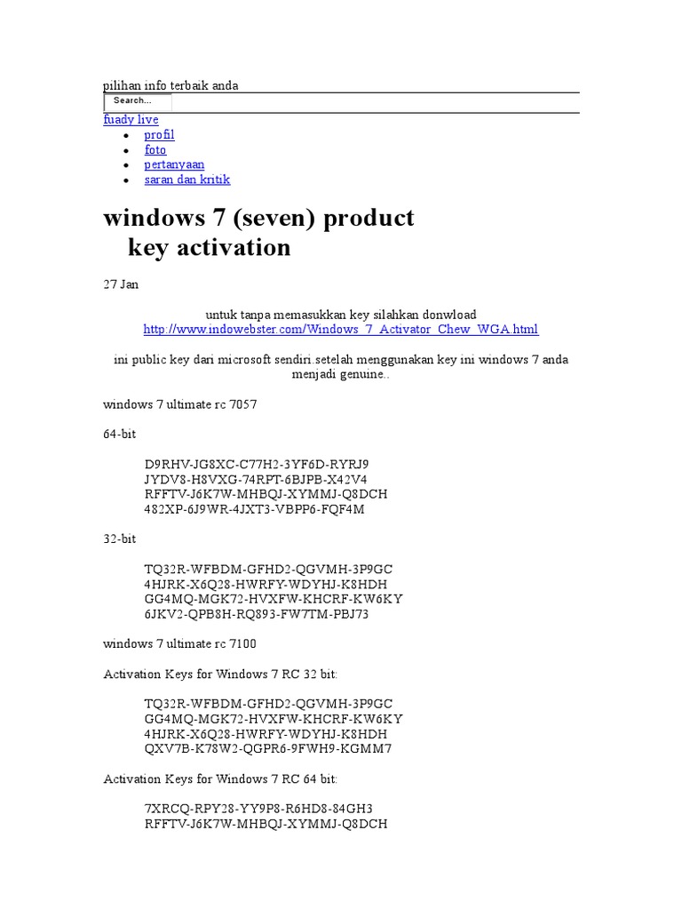 download aktivasi windows 7 enterprise 64 bit