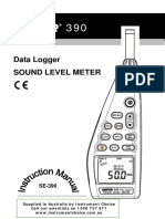 SE-390 Sound Level Meter Data Logging and Setup Guide