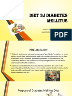 Diet 3J Diabetes Mellitus: RULLY DYAH UTAMI / 2820173128 SARITRI RESTU PUTRI / 2820173129