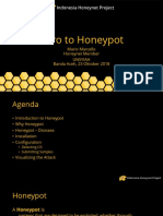 Intro To Honeypot: Mario Marcello Honeynet Member Unsyiah Banda Aceh, 23 Oktober 2018